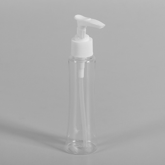 Opbevaringsflaske med dispenser, 100 ml, gennemsigtig