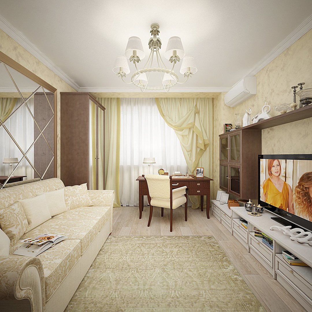 Layout 3-room apartment: 100 Photo of interior design