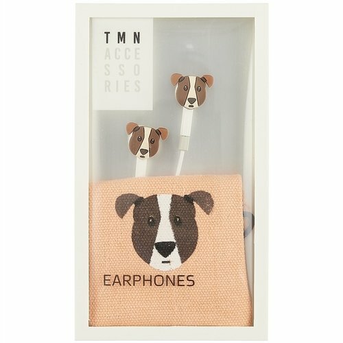 Fones de ouvido com fone de ouvido e capa Doggie (caixa de PVC)