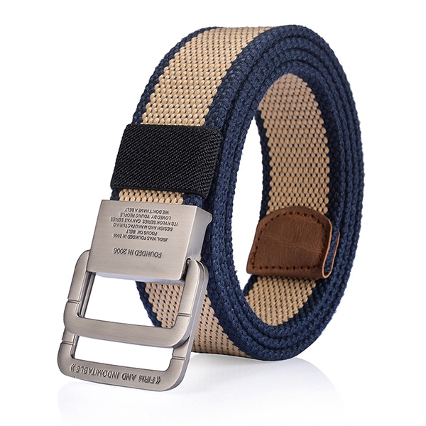 Cintura tattica resistente con fibbia in lega con doppio anello per pantaloni