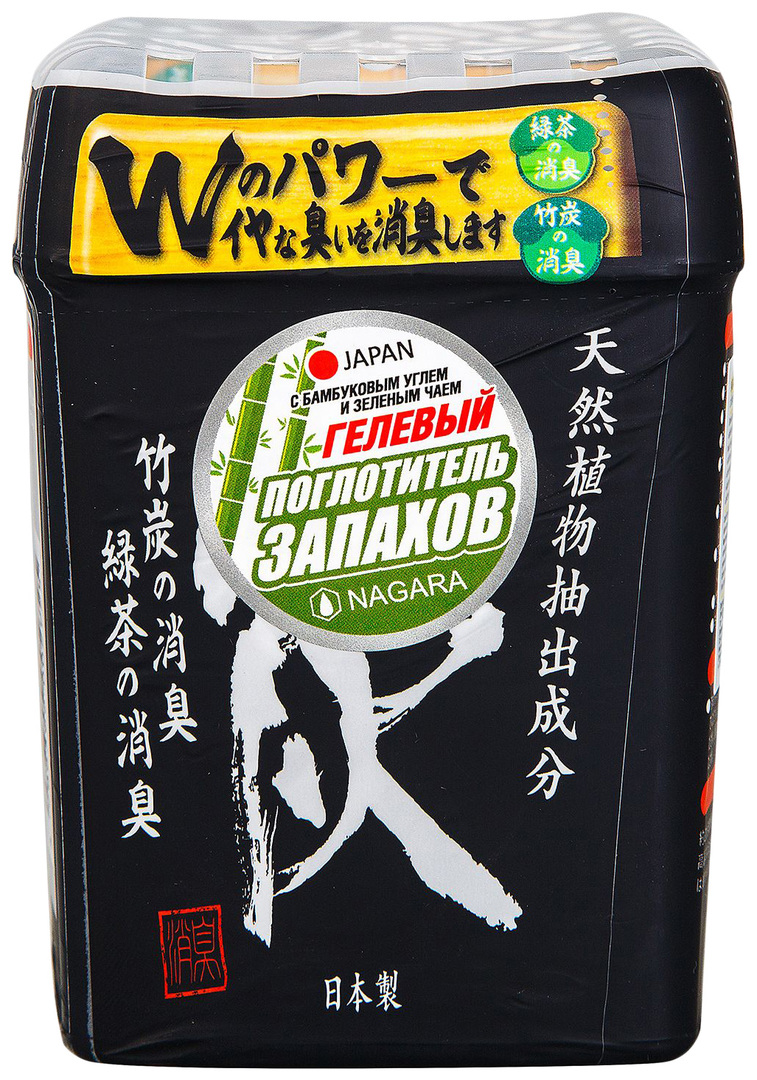 Gel absorbeur d'odeurs Nagara au charbon de bambou et au thé vert 320 g