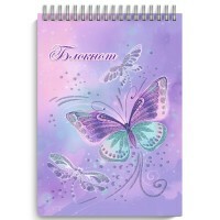 Notepad Delicate butterfly, A7, 40 loksnes