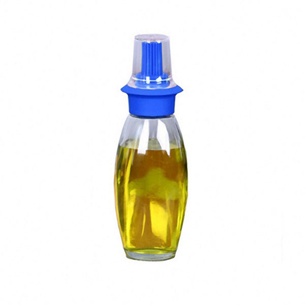 Høy temperatur # og # nbsp; motstandsdyktig # og # nbsp; Silikon # og # nbsp; Pensel # og # nbsp; Olje # og # nbsp; Sett til flasker Kjøkken gjennomsiktig glass Oil Pot Open