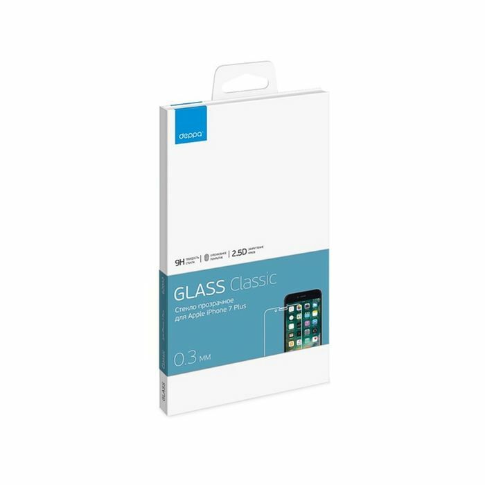 Kaitseklaas DEPPA (62032) iPhone 7 Plus, läbipaistev, 0,3 m