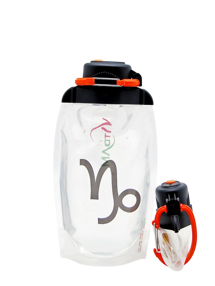 Składana butelka ekologiczna Vitdam B050TRS-1006 przezroczysta 500 ml
