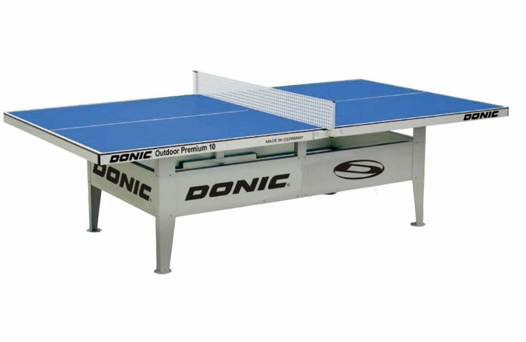 Mesa de tênis à prova de vandalismo DONIC Outdoor Premium 10 mm - Azul
