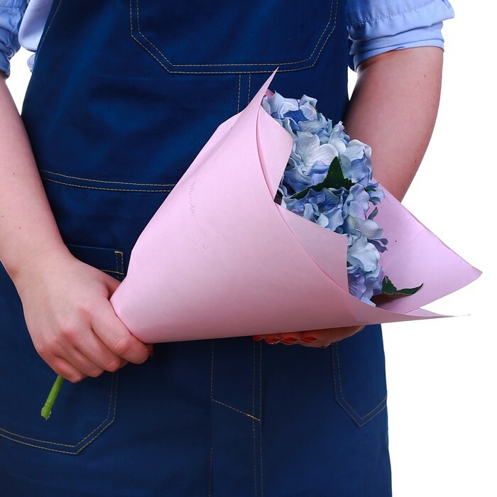 Panton bifacciale in carta kraft colorata " Rosa pesca", 50 x 70 cm.