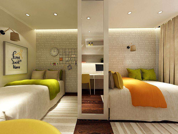 👪 Características de la disposición de la habitación de un adolescente: color, muebles, solución de estilo.