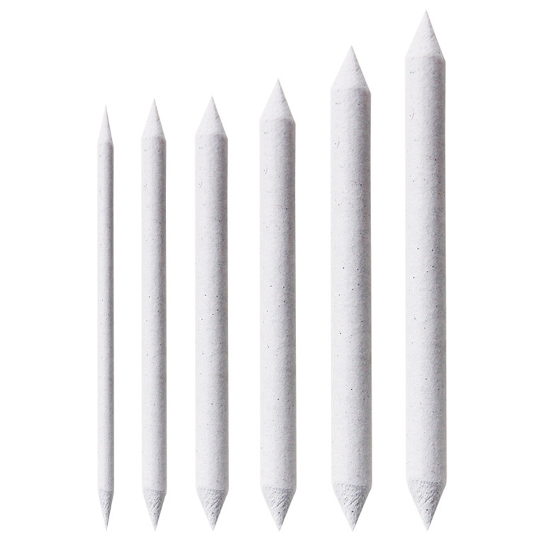 Gab Skice Tortillon Stump Smudge Stump Stick Krāsas un lakas Rīspapīrs Premium Art White Drawing Pen Tool Artistic