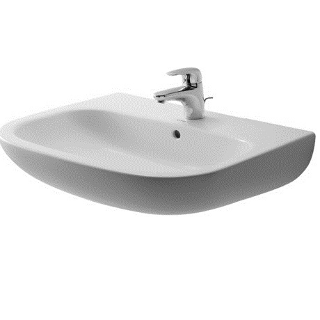 Wall-mounted washbasin Duravit D-Code 231065 650х500 mm
