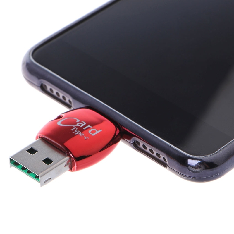 ™ Bærbar Type-c OTG USB 2.0 Flash TF-kortleser for Xiaomi-mobiltelefon