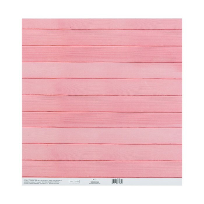 Scrapbookingpapir med limlag " Pink Dreams", 30,5 x 32 cm