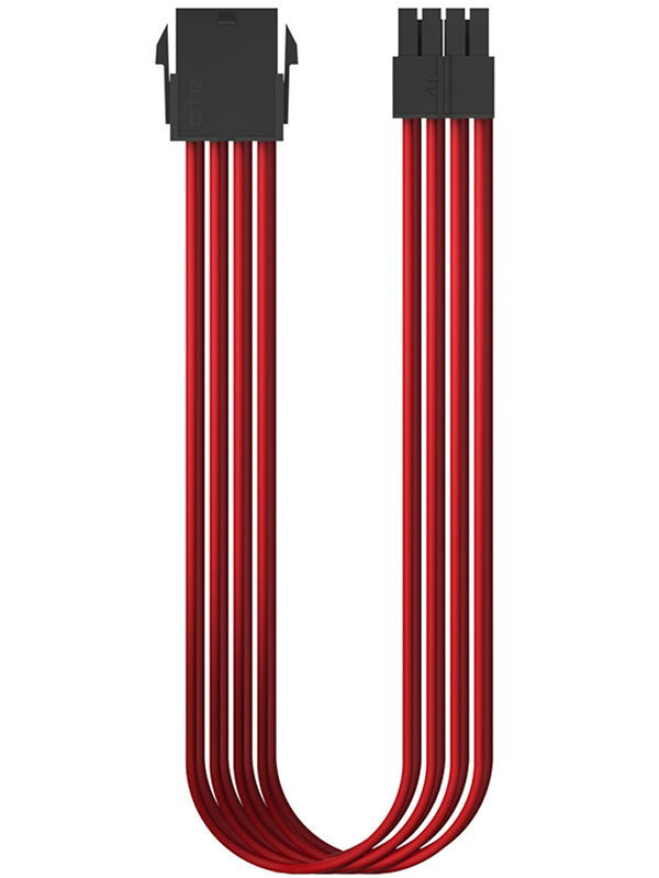 Kabel akcesoriów DeepCool EC300 CPU czerwony EC300-CPU8P-RD