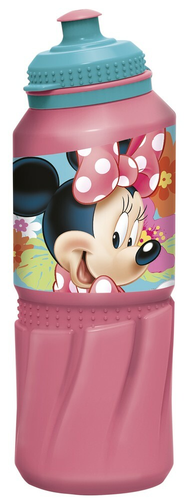 Plastic bottle Stor (sports 530 ml). Minnie Mouse Flowers, article 14535