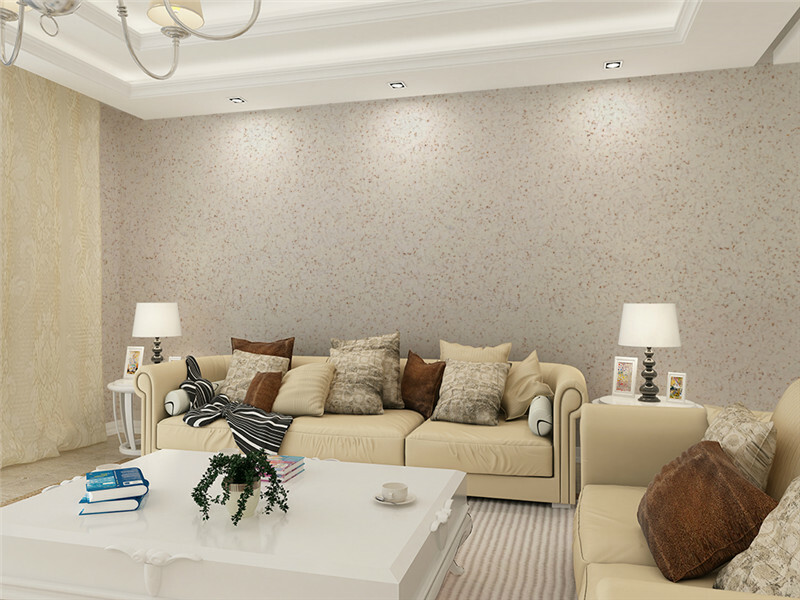 Interior decoration with liquid wallpaper