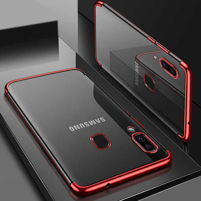 Stötsäker stötfångare silikon skyddande skal till Samsung Galaxy A40 2019