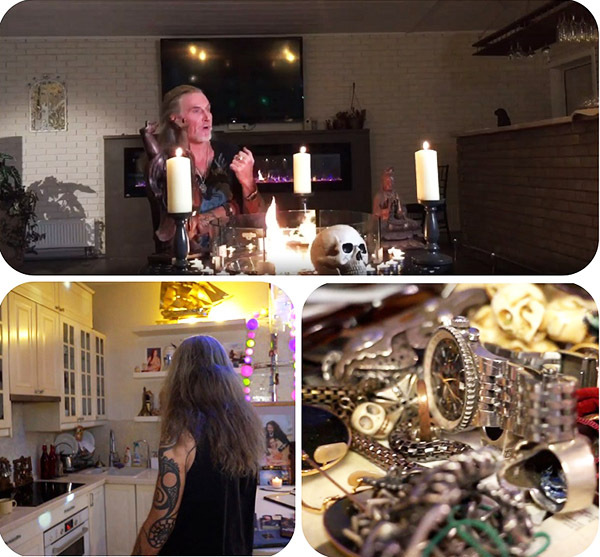 The controversial actor has a whole collection of occult-themed jewelry
