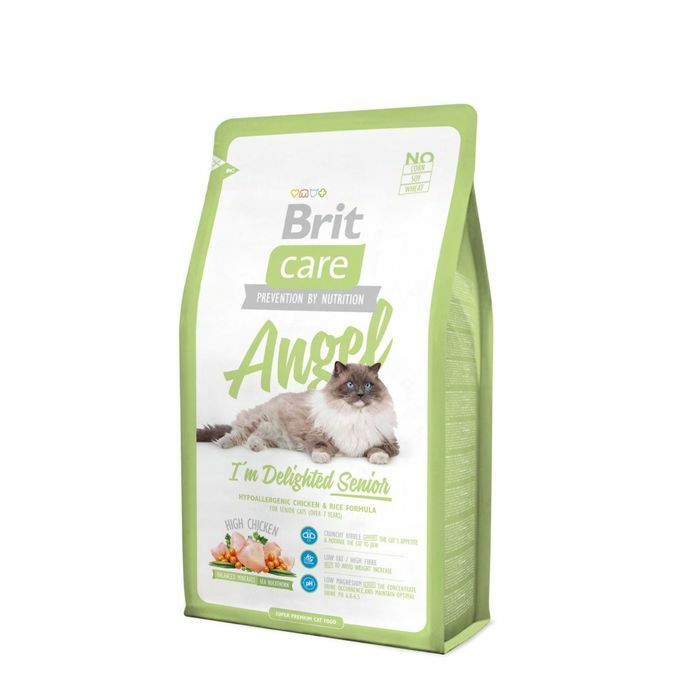 Brit Care Cat Angel Delightted Senior suché krmivo pro starší kočky, 2 kg