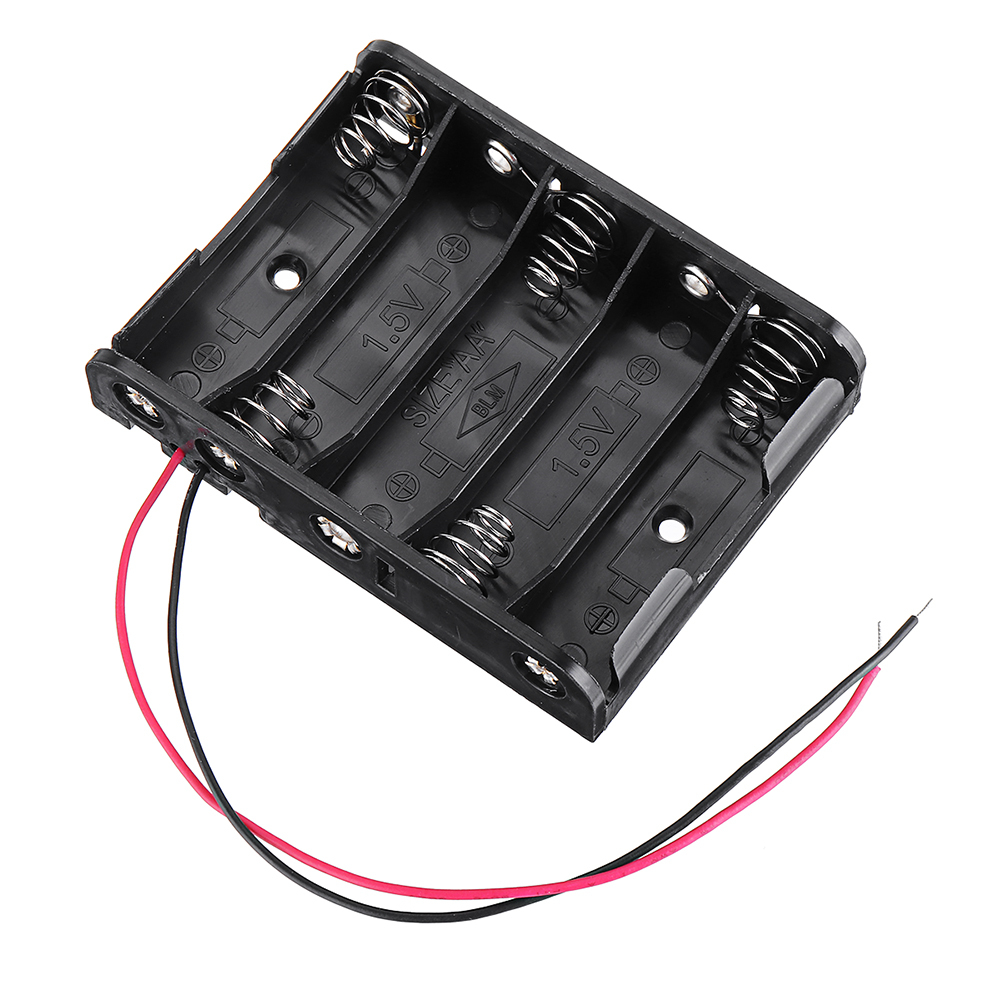 Slots AA Battery Box Suporte de placa de bateria para 5 x AA Baterias DIY Kit Case