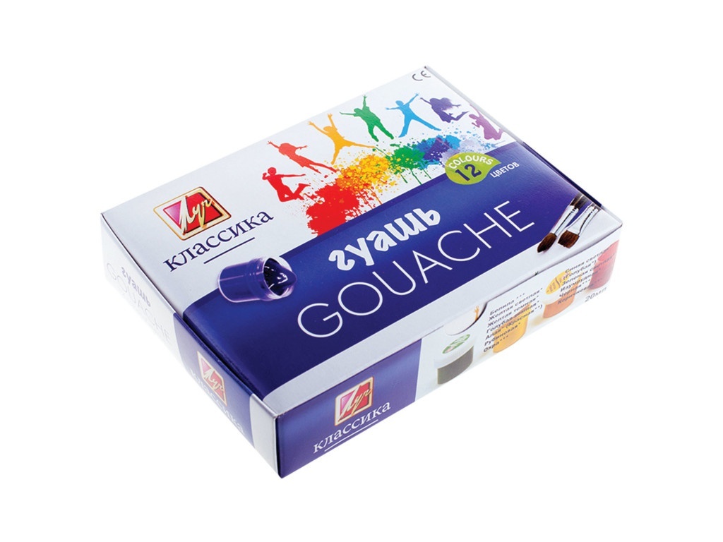 Gouache Luch Classic 12 colores 20ml 19С1277-08