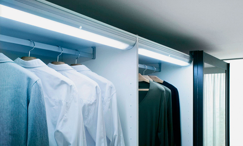 Iluminación del armario: las condiciones más importantes