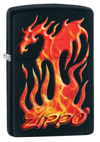 Lettere Zippo Flaming Dragon, 36x12x56 mm