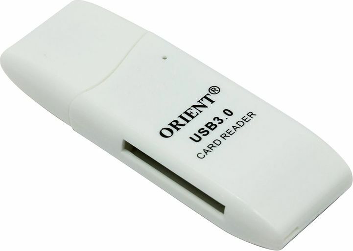 Lector de tarjetas ORIENT CR-017W USB 3.0 Blanco