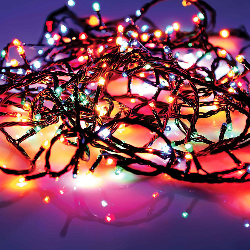 LED garland for a big tree