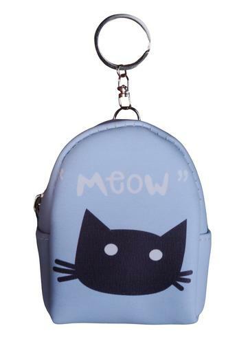Käsilaukku - Kukkaro vetoketjulla Cat Meow (10cm) (PVC -laatikko)