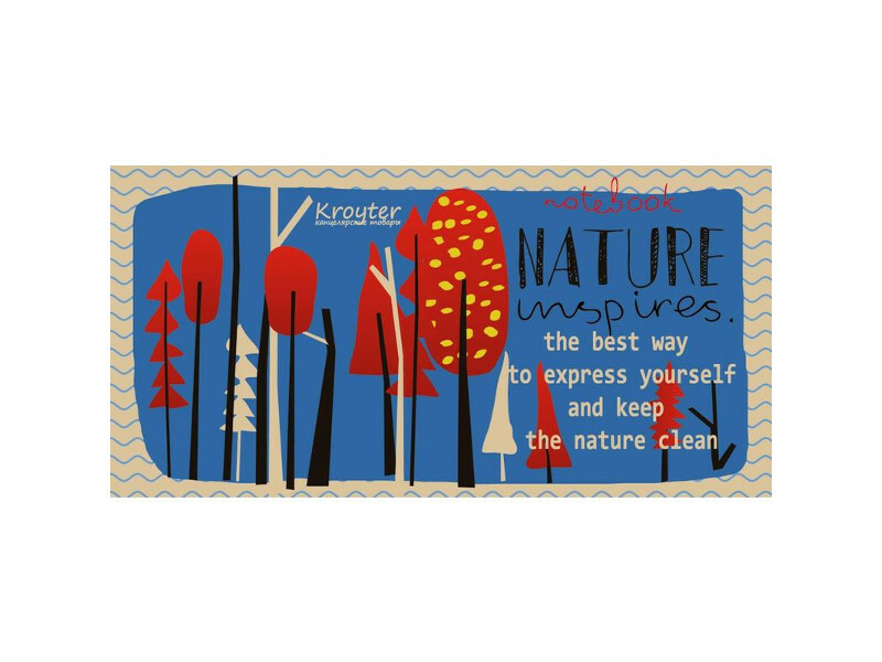 Kroyter Nature Notizbuch 100x200mm 80 Blatt 420411