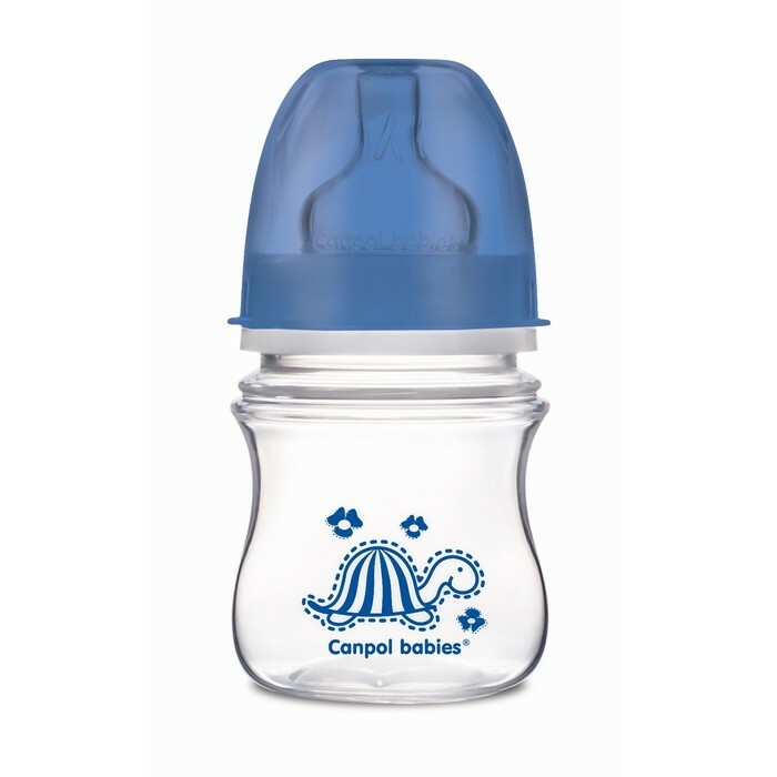 Pretkolikas PP EasyStart barošanas pudelīte ar plašu kaklu, 120 ml, no 3 mēnešiem, MIX krāsa
