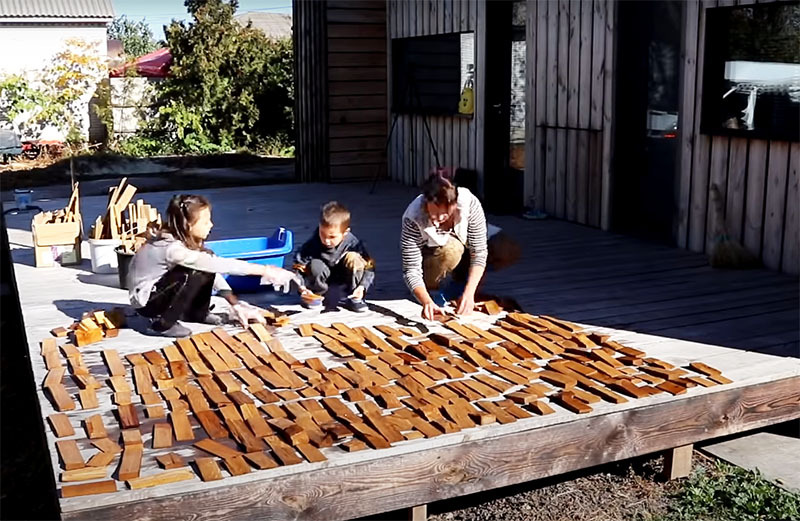 Dekor hiše iz lesa: proračunska ideja z osupljivim rezultatom