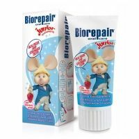 Biorepair Junior Kids Strawberry - Tandkräm för barn 0-6 år, 50 ml