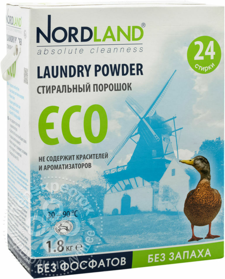 Detergente en polvo Nordland Eco 1.8kg