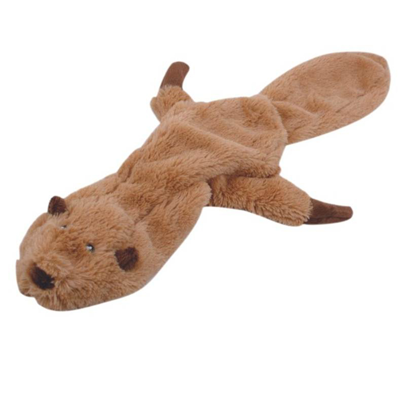 Köpekler için oyuncak MAJOR Beaver peluş 57x27cm squeaker ile