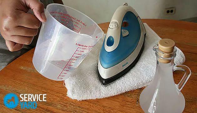 Jak čistit žehličku od škálování uvnitř doma?