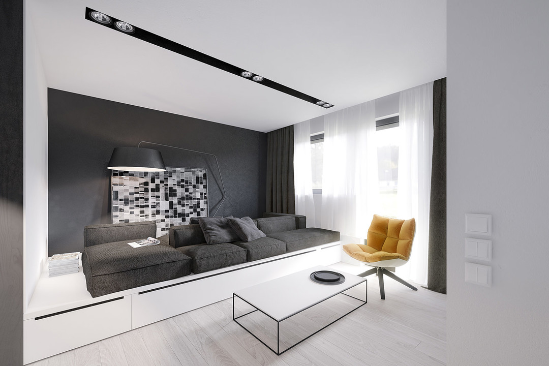 slaapkamer appartement minimalisme