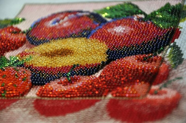 Bead embroidery needlework 
