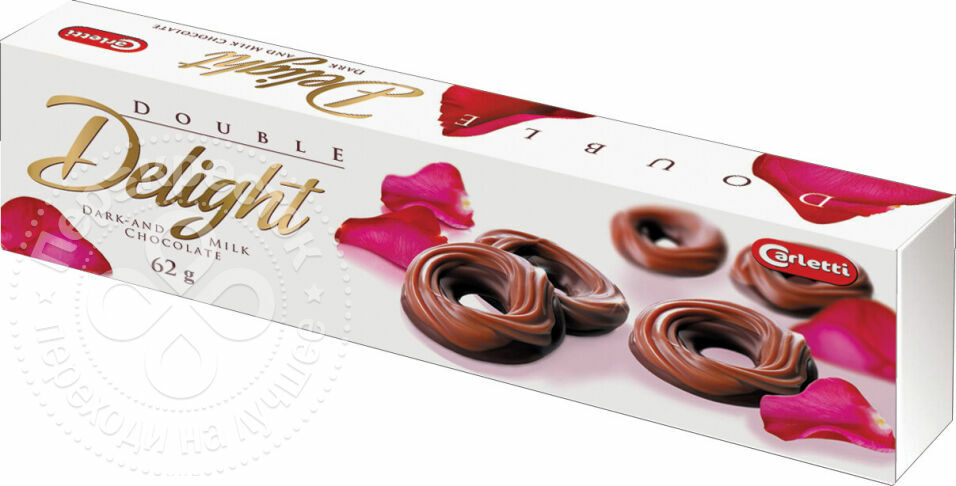 Dentelle Carletti Delight Chocolat Lait Noir 62g