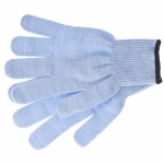 Strikkede hansker, akryl, farge: blå, overlock Sibrtech 68656