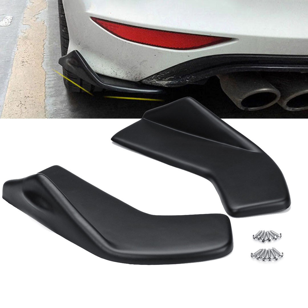 Universal Fit V7 Front Rear Bumper Lip Wrap Fenders Auto Side Skirt Extensions 2PC Anti-Scratch