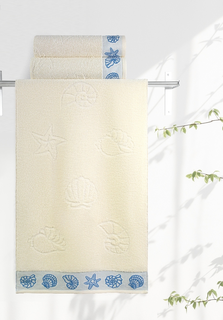Bath towel Aquarelle beige