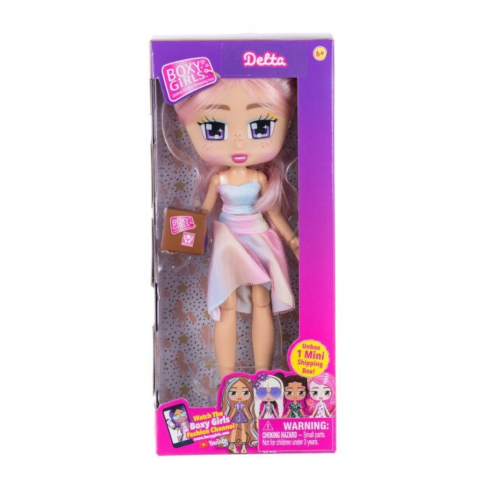 Boxy Girls Delta Puppe mit Zubehör 20 cm