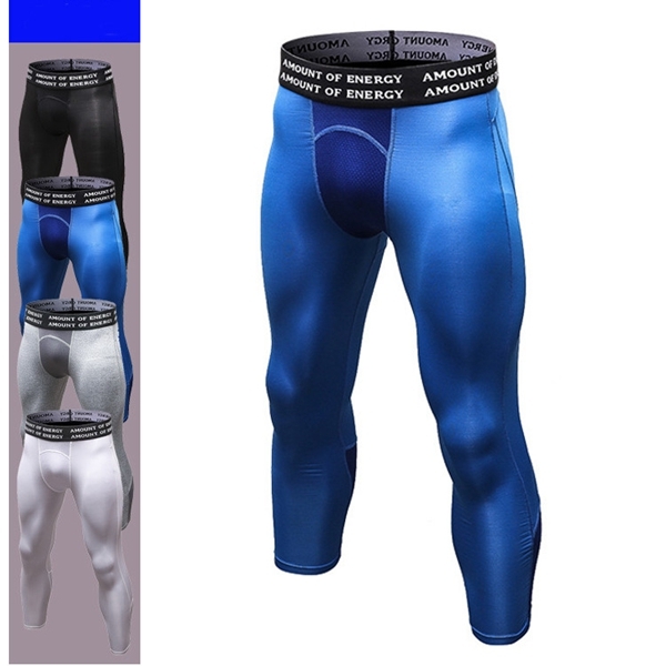 Meeste spordi seitsmepunktilised püksid Fitness Jooksutreening Hingavad kiirkuivad venivad püksid