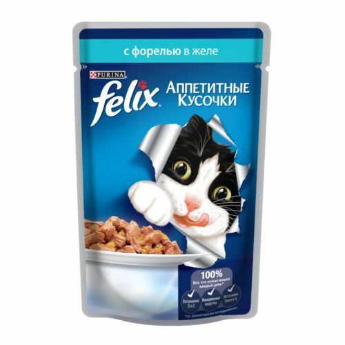 FELIX comida para gatos Truta contras. 85g