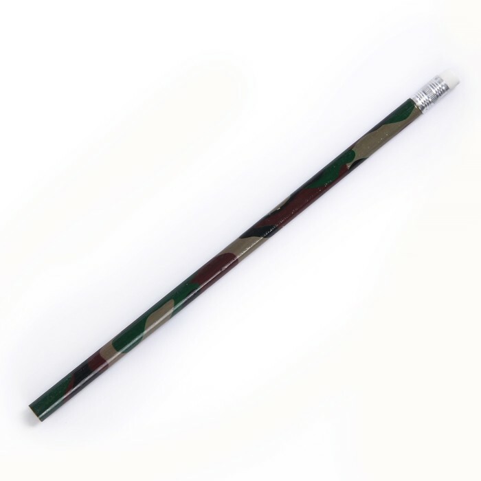 Bleistift h / g mit einem HB Millitary Radiergummi