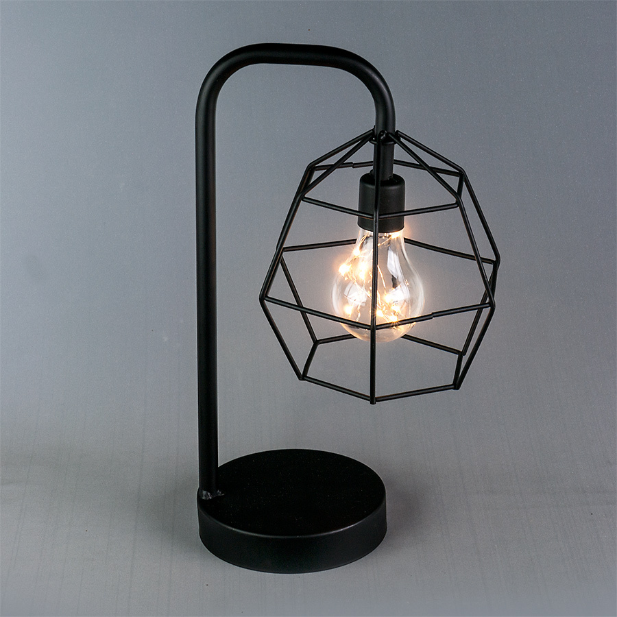 Lámpara decorativa, LED, alimentada por batería (R3 * 3) tamaño 19x14x32
