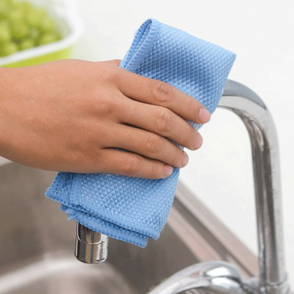 Multifunktionel sortering Mikrofiber parabol rengøring vaskemiddel håndklæde køkken sæt