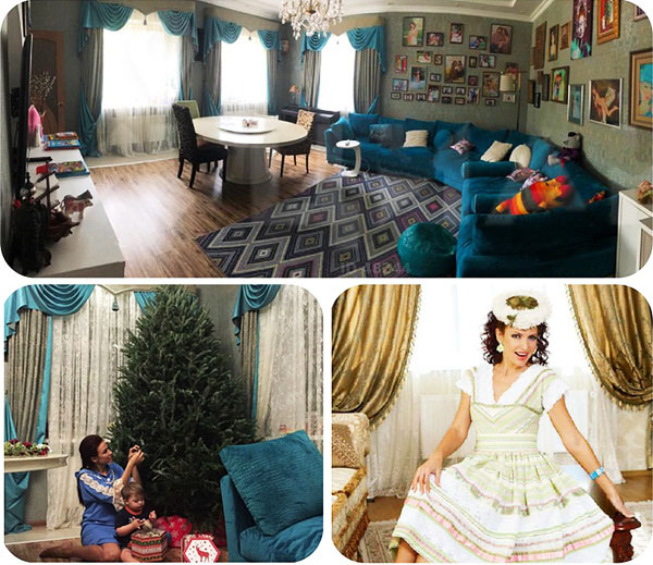 A mini-nappali minden falát emlékezetes családi fotók díszítik