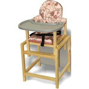 Krzesełko do karmienia VILT STD 07 blat plastikowy różowy STD0706